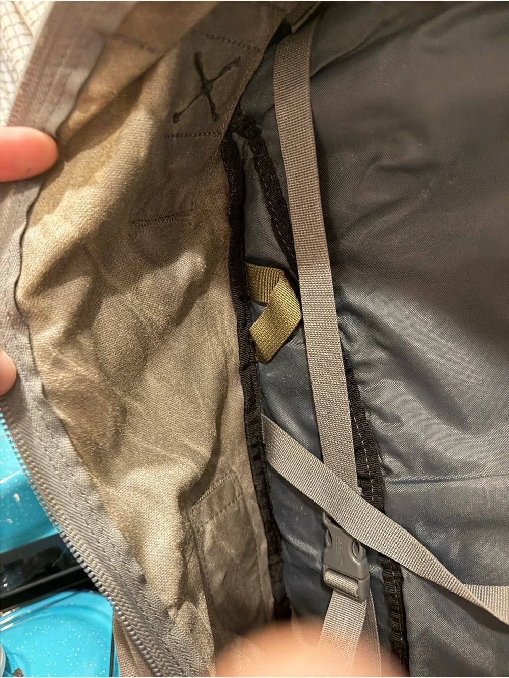 Camelbak Maximum Gear BFM Large Tactical Backpack Gray/Brown Hiking NO BLADDER